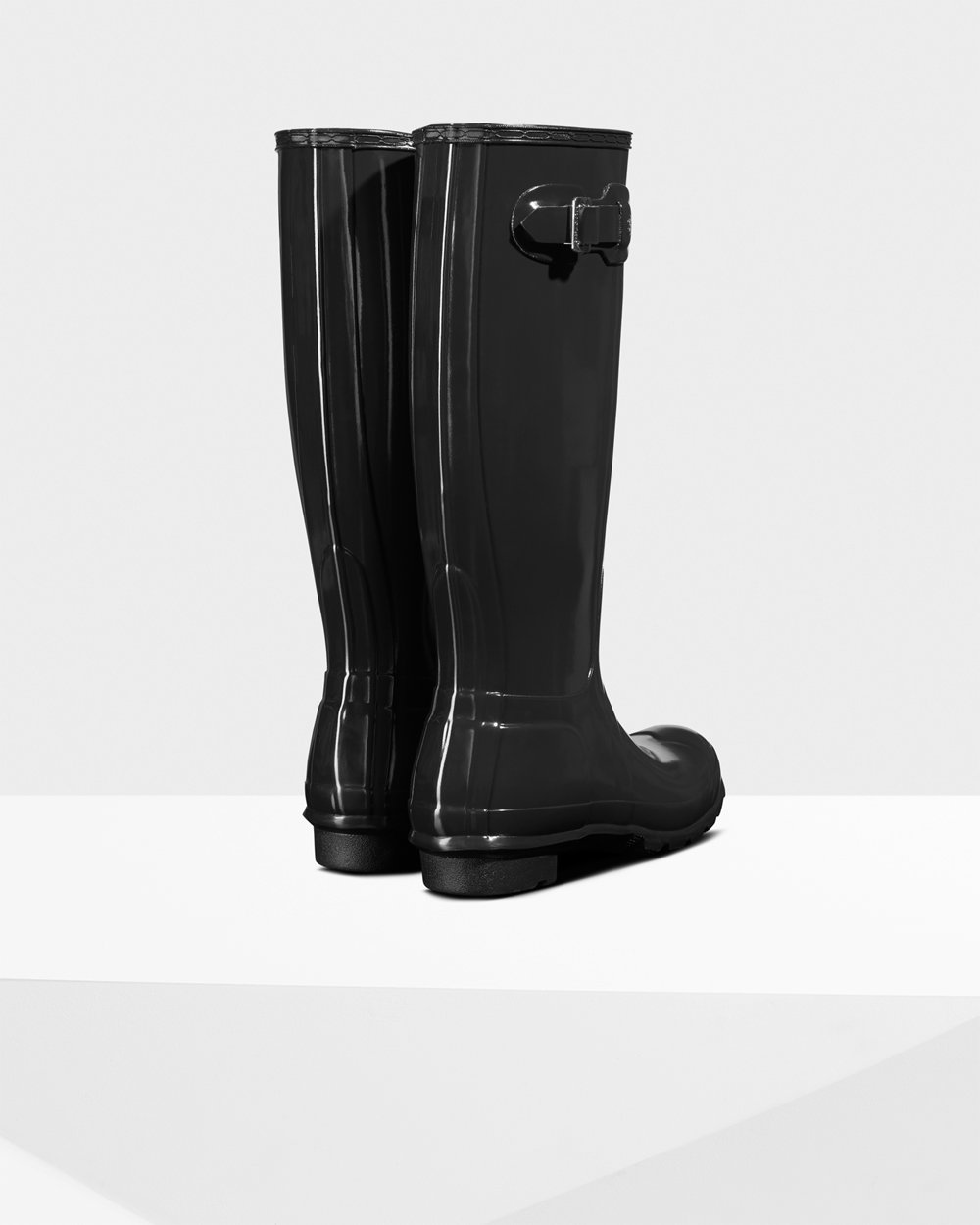 Botas De Altas Original Gloss Hunter Mujer - Negros - 837640GRA